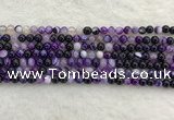 CAA1870 15.5 inches 4mm round banded agate gemstone beads