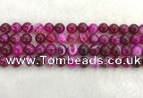 CAA1883 15.5 inches 10mm round banded agate gemstone beads