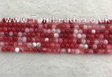 CAA1890 15.5 inches 4mm round banded agate gemstone beads