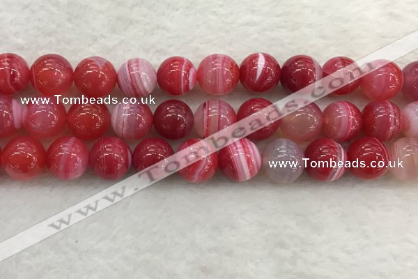 CAA1896 15.5 inches 16mm round banded agate gemstone beads