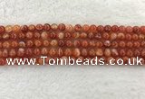 CAA1901 15.5 inches 6mm round banded agate gemstone beads