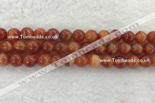 CAA1904 15.5 inches 12mm round banded agate gemstone beads