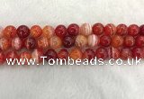 CAA1914 15.5 inches 12mm round banded agate gemstone beads