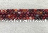 CAA1921 15.5 inches 6mm round banded agate gemstone beads