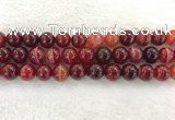 CAA1925 15.5 inches 14mm round banded agate gemstone beads