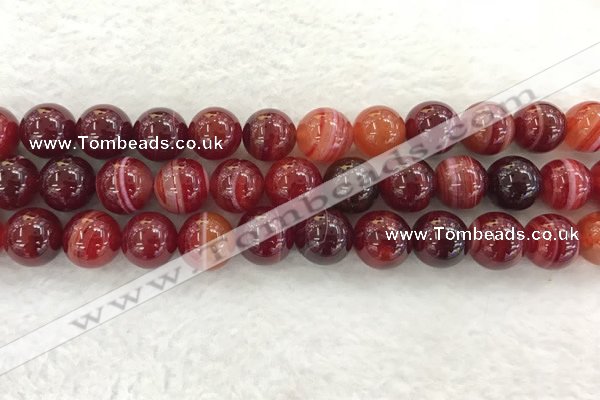 CAA1925 15.5 inches 14mm round banded agate gemstone beads