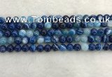 CAA1931 15.5 inches 6mm round banded agate gemstone beads