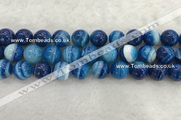 CAA1936 15.5 inches 16mm round banded agate gemstone beads