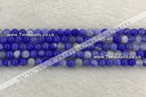 CAA1941 15.5 inches 6mm round banded agate gemstone beads