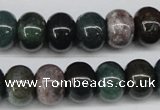 CAA195 15.5 inches 10*14mm rondelle indian agate beads wholesale