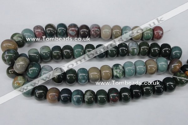 CAA196 15.5 inches 13*18mm rondelle indian agate beads wholesale