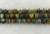 CAA1966 15.5 inches 16mm round banded agate gemstone beads