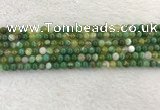 CAA1970 15.5 inches 4mm round banded agate gemstone beads