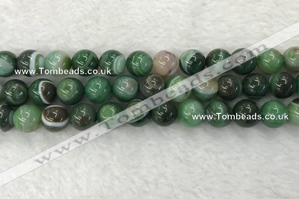 CAA1995 15.5 inches 14mm round banded agate gemstone beads