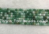 CAA2000 15.5 inches 4mm round banded agate gemstone beads