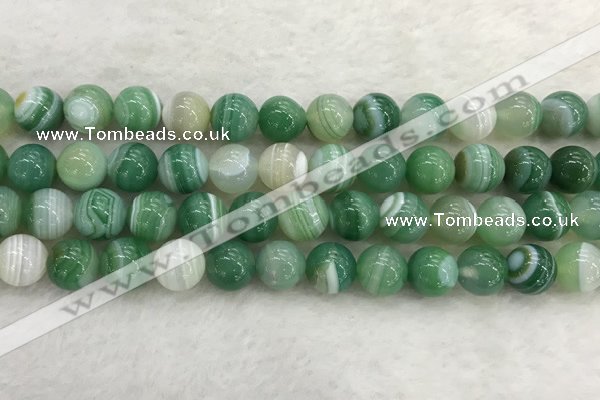 CAA2004 15.5 inches 12mm round banded agate gemstone beads