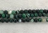 CAA2014 15.5 inches 12mm round banded agate gemstone beads