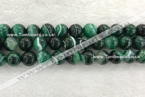 CAA2016 15.5 inches 16mm round banded agate gemstone beads