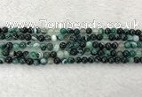 CAA2020 15.5 inches 4mm round banded agate gemstone beads