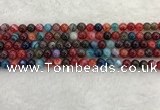 CAA2041 15.5 inches 6mm round banded agate gemstone beads