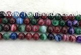 CAA2044 15.5 inches 12mm round banded agate gemstone beads