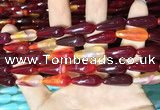 CAA2055 15.5 inches 8*20mm teardrop agate beads wholesale