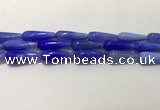 CAA2077 15.5 inches 10*30mm teardrop agate beads wholesale