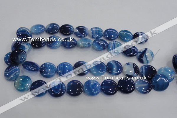 CAA208 15.5 inches 20mm flat round madagascar agate beads