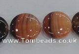 CAA209 15.5 inches 20mm flat round madagascar agate beads