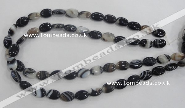 CAA210 15.5 inches 10*14mm oval madagascar agate beads