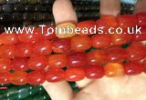 CAA2118 15.5 inches 10*14mm drum agate beads wholesale