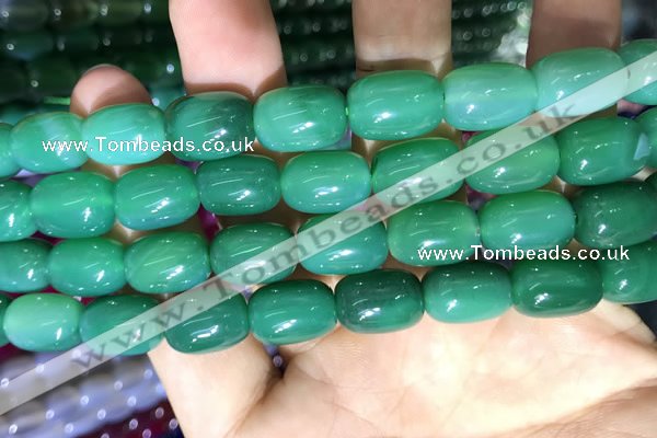 CAA2124 15.5 inches 10*14mm drum agate beads wholesale