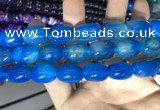 CAA2132 15.5 inches 13*18mm drum agate beads wholesale