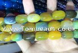 CAA2133 15.5 inches 13*18mm drum agate beads wholesale