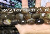 CAA2151 15.5 inches 15*20mm faceted drum agate beads wholesale