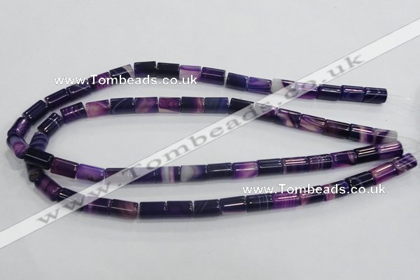 CAA216 15.5 inches 8*12mm column madagascar agate beads