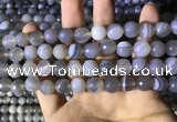 CAA2194 15.5 inches 12mm faceted round banded agate beads