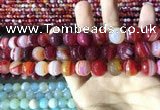 CAA2236 15.5 inches 12mm faceted round banded agate beads