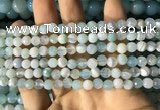 CAA2240 15.5 inches 6mm faceted round banded agate beads