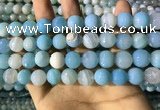 CAA2246 15.5 inches 12mm faceted round banded agate beads