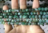 CAA2286 15.5 inches 6mm faceted round banded agate beads