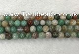 CAA2303 15.5 inches 10mm round banded agate gemstone beads