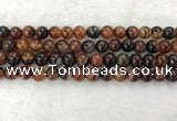 CAA2321 15.5 inches 10mm round banded agate gemstone beads