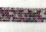 CAA2329 15.5 inches 4mm round banded agate gemstone beads