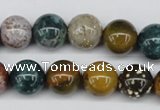 CAA233 15.5 inches 14mm round ocean agate gemstone beads wholesale