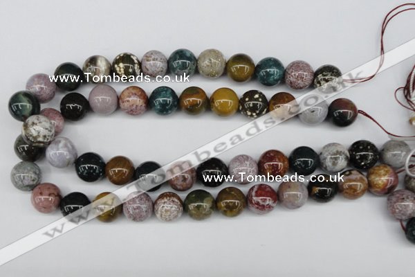 CAA233 15.5 inches 14mm round ocean agate gemstone beads wholesale