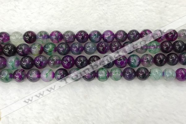 CAA2331 15.5 inches 8mm round banded agate gemstone beads