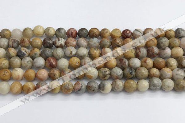 CAA2350 15.5 inches 8mm round crazy lace agate beads wholesale