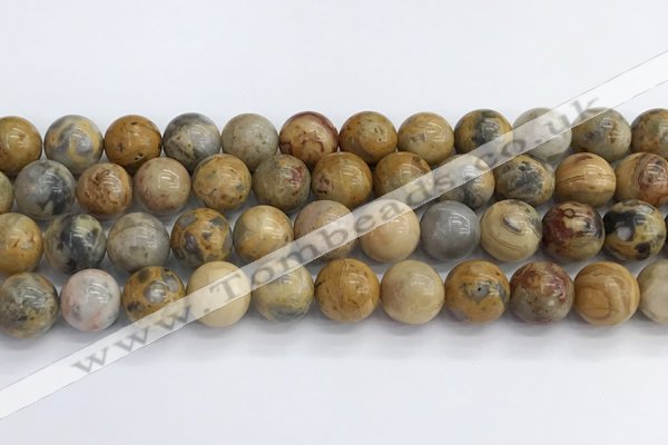 CAA2353 15.5 inches 14mm round crazy lace agate beads wholesale