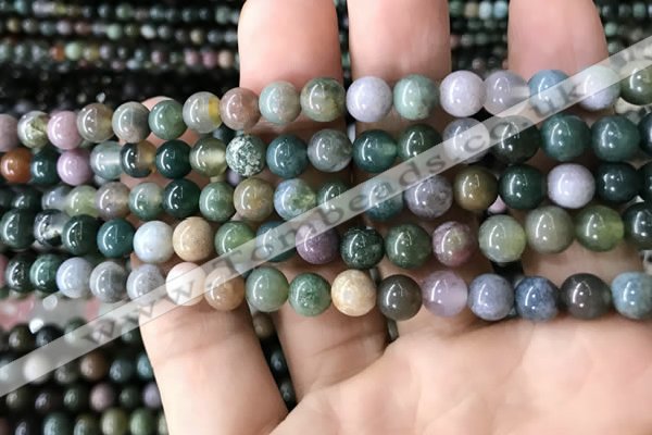 CAA2364 15.5 inches 6mm round Indian agate beads wholesale